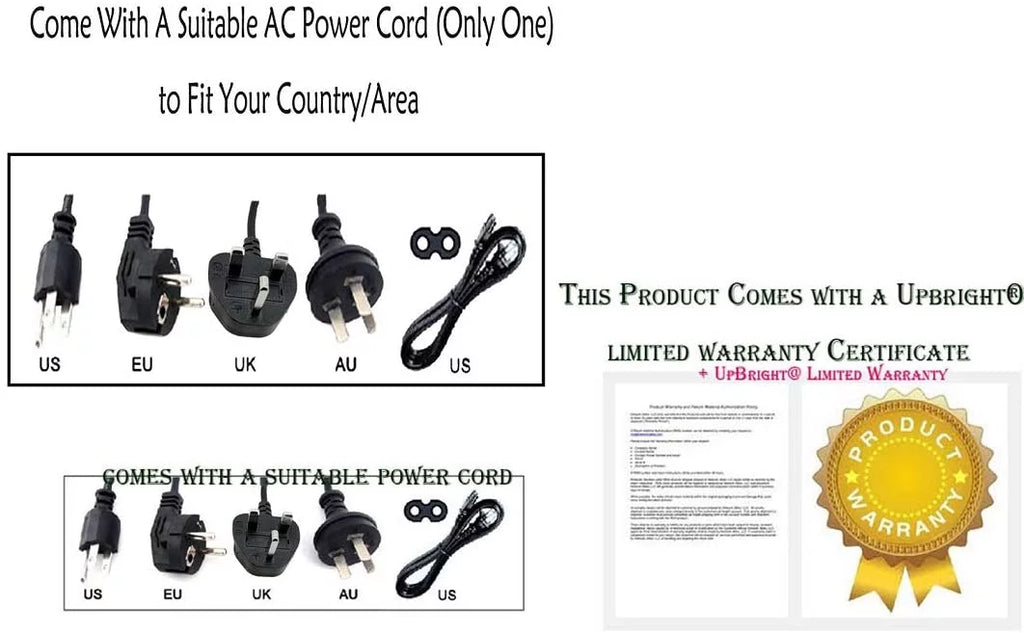 12V AC / DC Adapter Switching Power Supply Cord Cable PS Charger L525