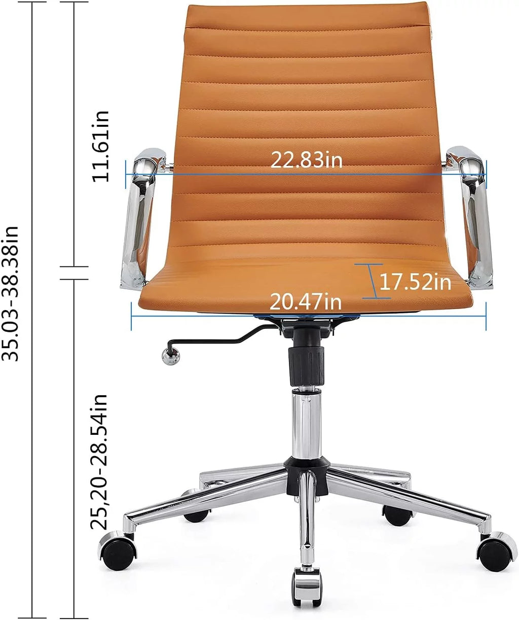 Ergonomic Office Chair with Back Support and Caster Wheels H236271