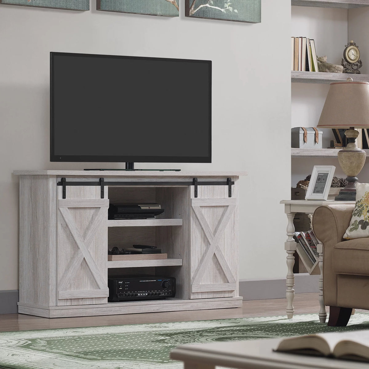 Old White TV Stand K54769