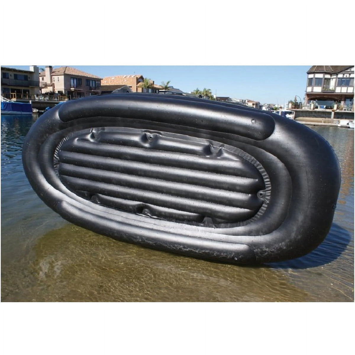 Black and Green 6 Person Inflatable Fishing Boat C450