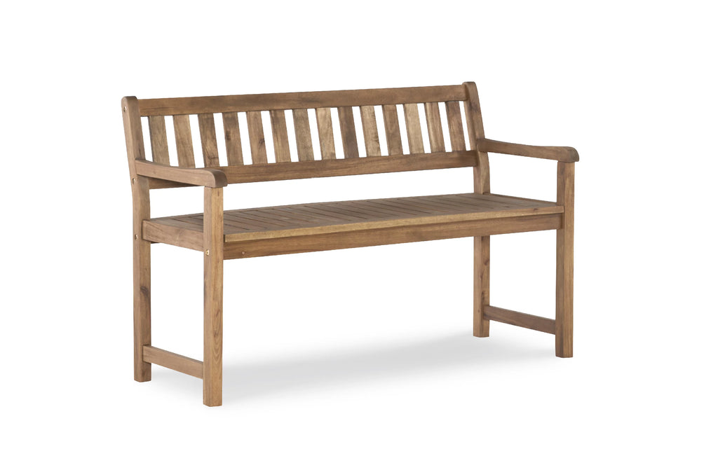 Acorn Brown Indoor/Outdoor Bench K9841