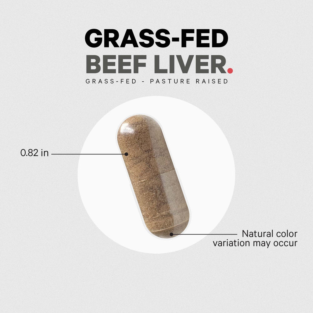 Grass-Fed Beef Liver Freeze-Dried Supplement, 180 ct Y289