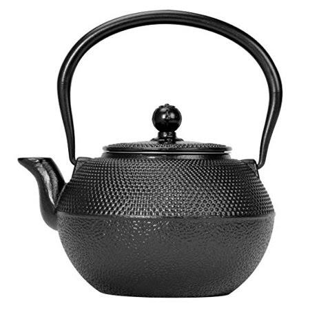 Black Hammered 40 Ounce Cast Iron Teapot O418444