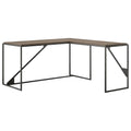 62W L Shaped Industrial Desk in Restored Gray H756924