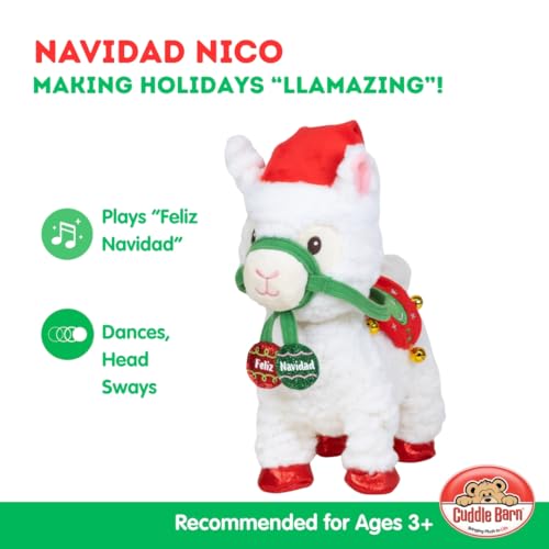Animated Christmas Walking Musical Plush Llama Toy G982523