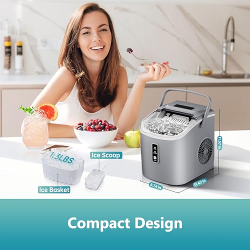 Portable Countertop Ice Maker with Carry Handle A8537