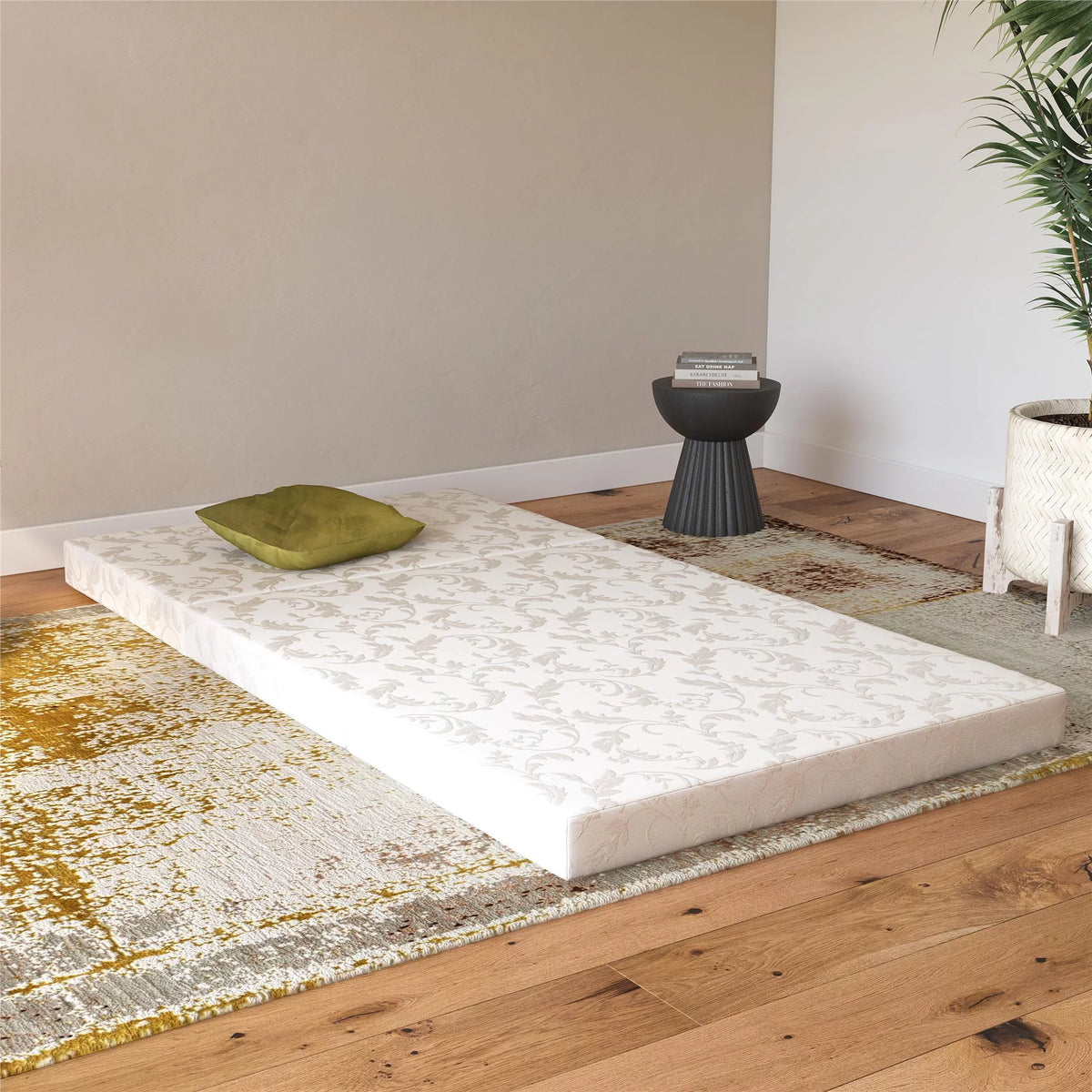 4-Inch Tri Folding Mattress with Carry Bag, Twin Size Q631