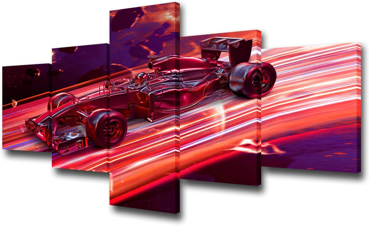 Racing Car Canvas Wall Art 60''Wx32''H Pack of 2 R1574