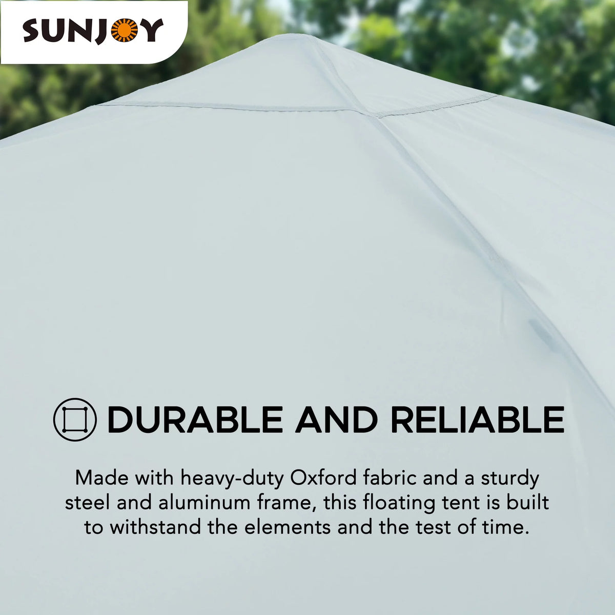 10' × 10' Grey Fabric Pop Up Gazebo Z92595