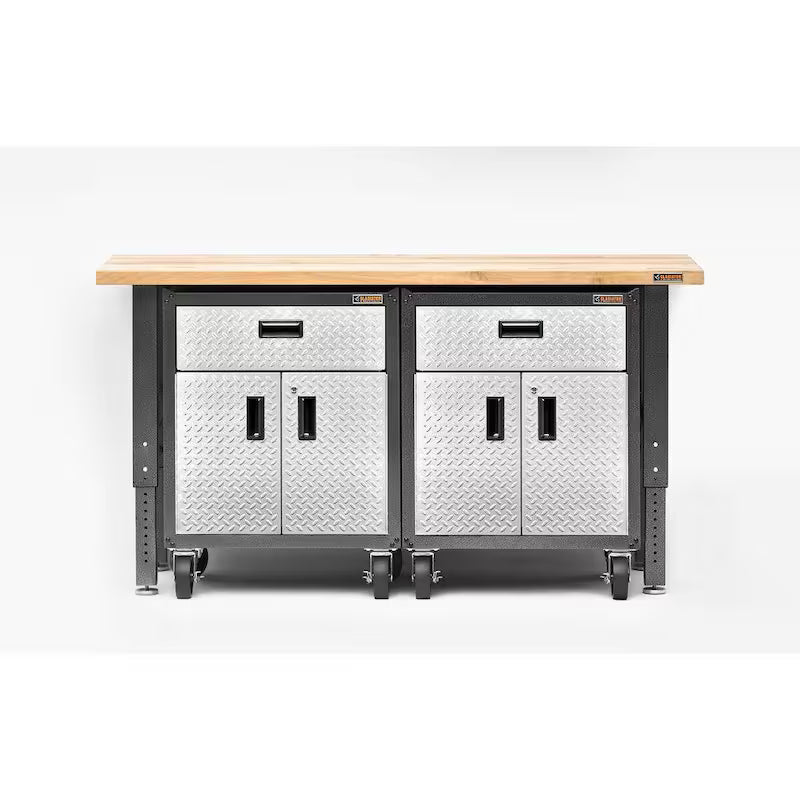 Adjustable Height Birch Top Workbench Q91418