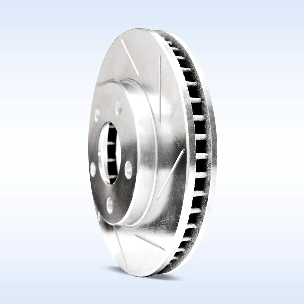 Slotted Brake Rotors and Semi Met Pads Y74599