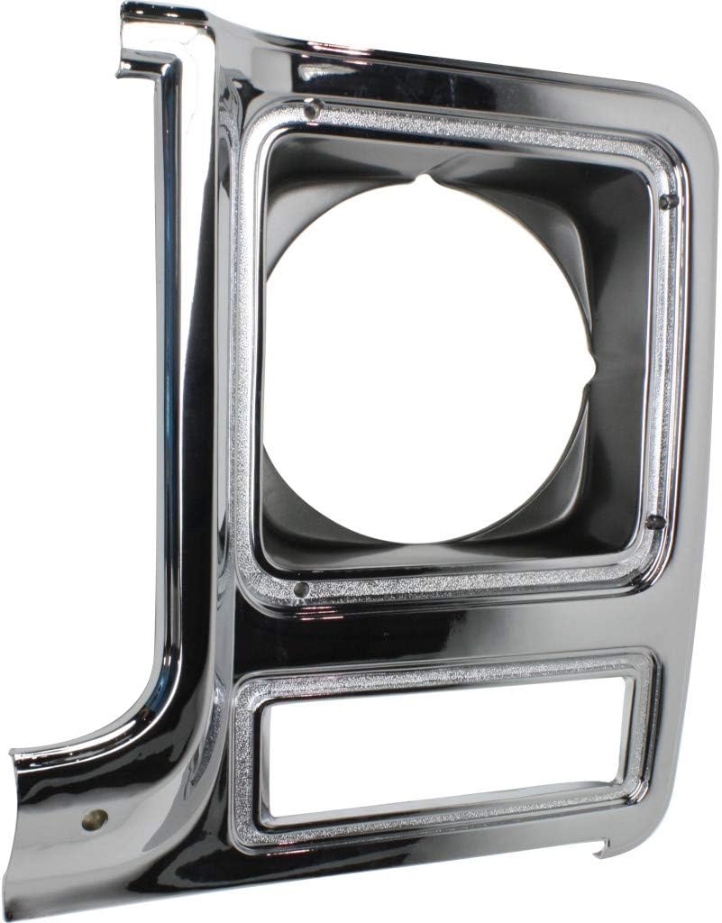 Chrome & Painted Dark Argent Headlight Door Pair for Chevy C10 C20 C30 1979 1980 G2355