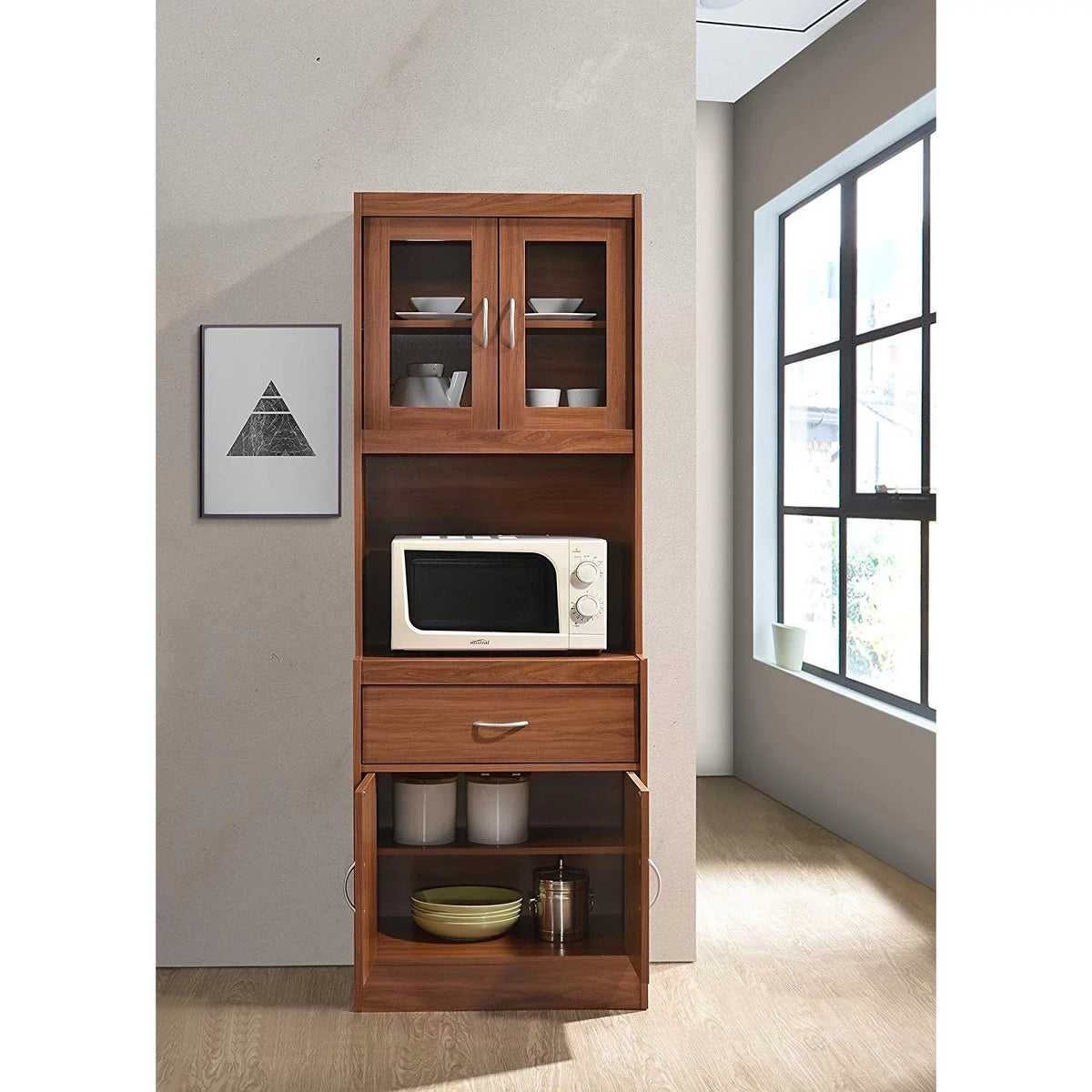 70 In Enclosed Kitchen Cabinet with Drawer I69725