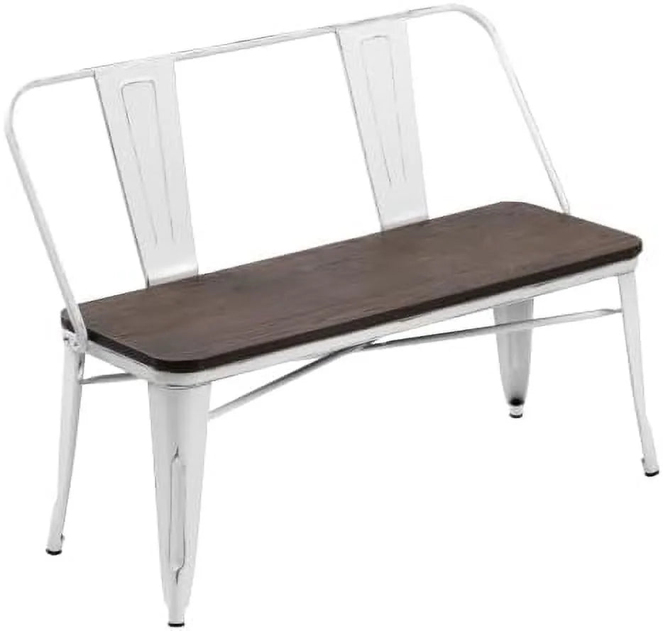 Dining Bench with Back Wood Seat Q2791