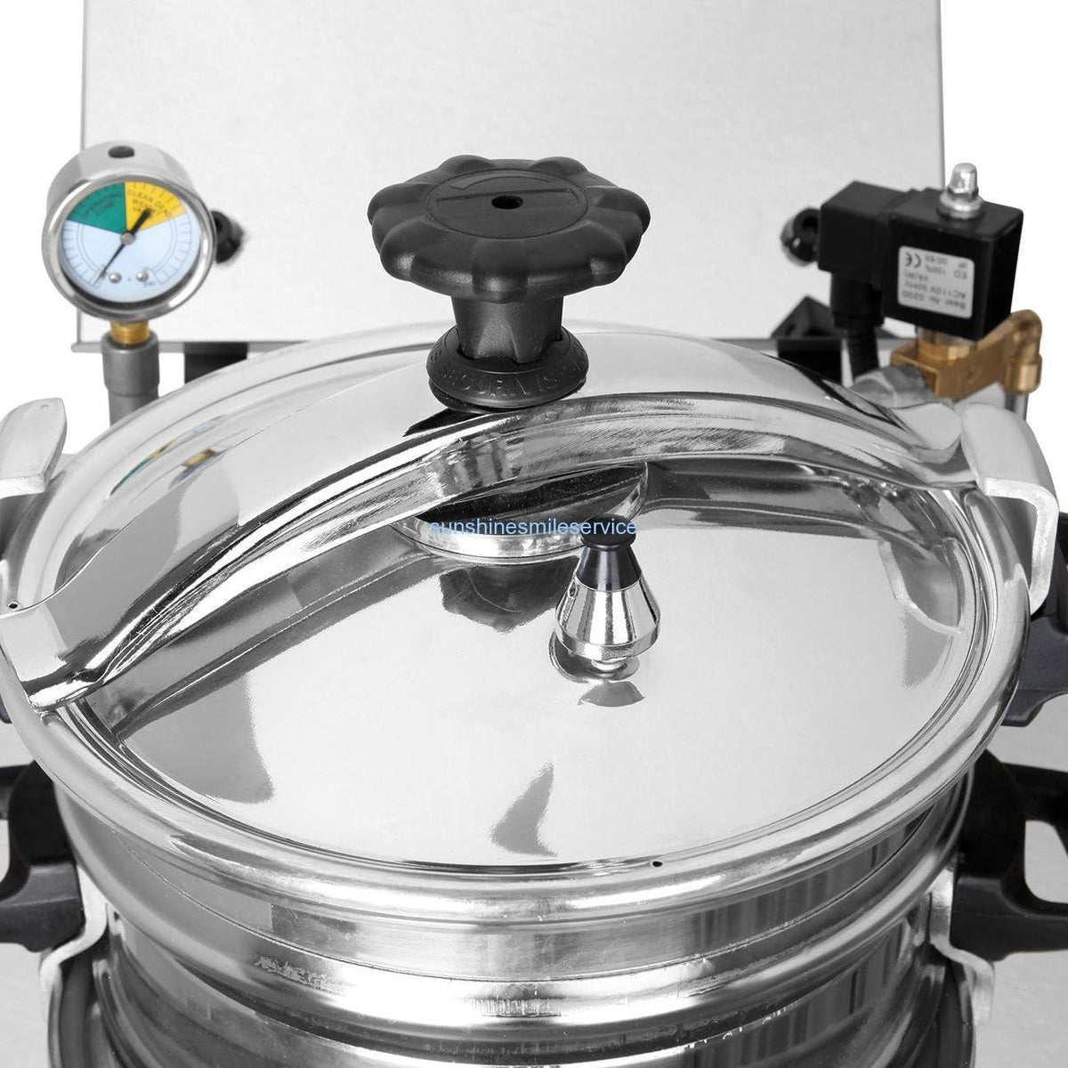 16L Stainless Steel Countertop Pressure Fryer with Timer and Variable Thermostat B363980