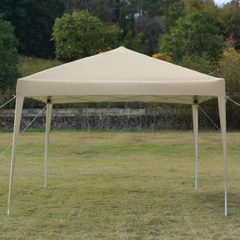 Khaki 10' x 10' Instant Canopy Tent with Carrying Bag M60946