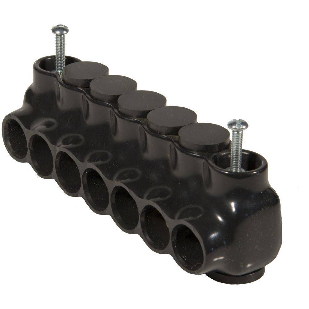 Black Insulated Mountable Single Entry 5 Ports R323