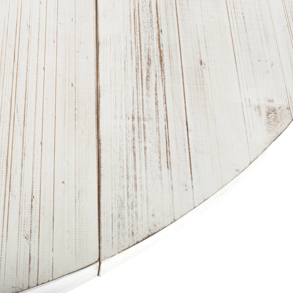 Antique White Foldable Leaf Dining Table U90850