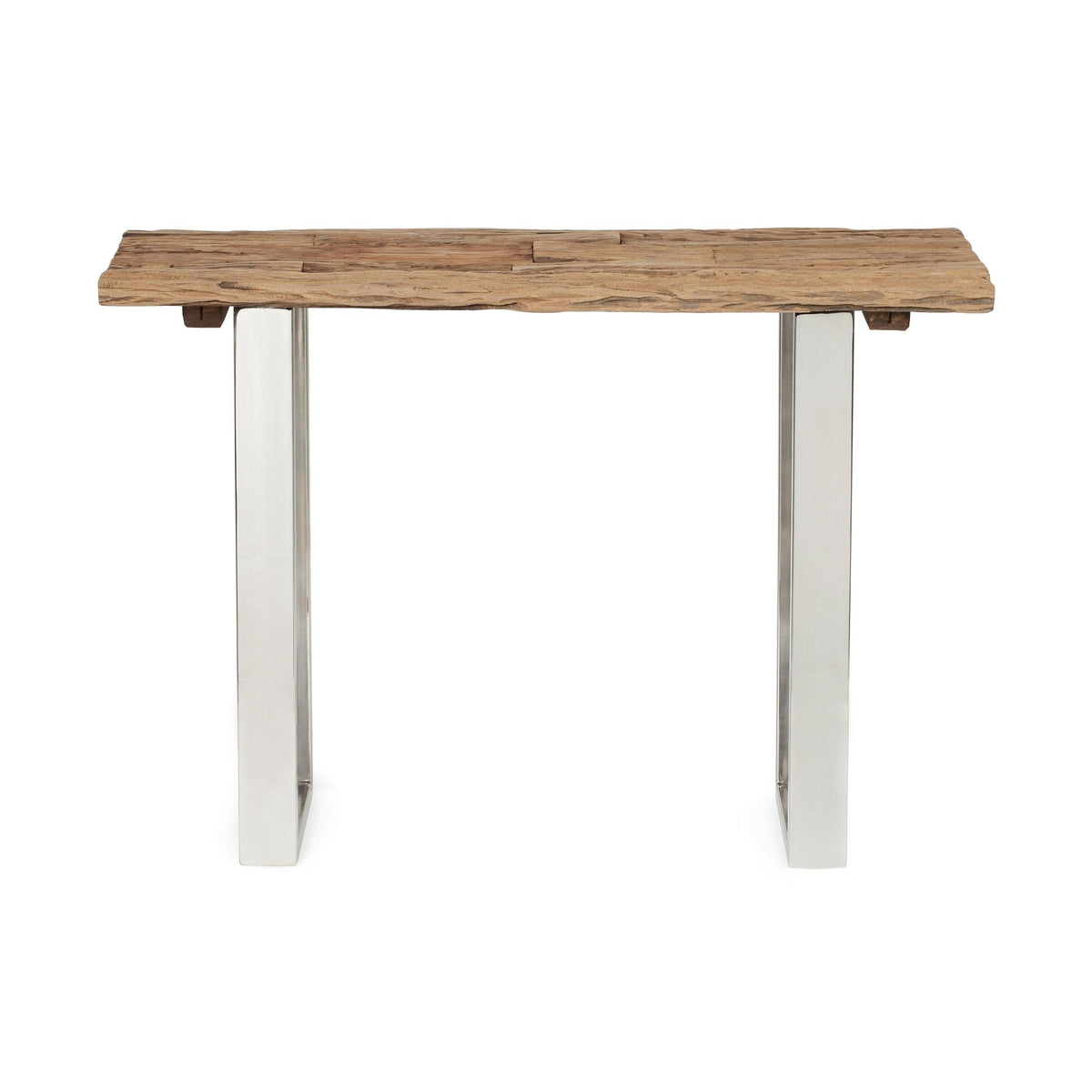 Natural Wood and Iron Console Table J2542
