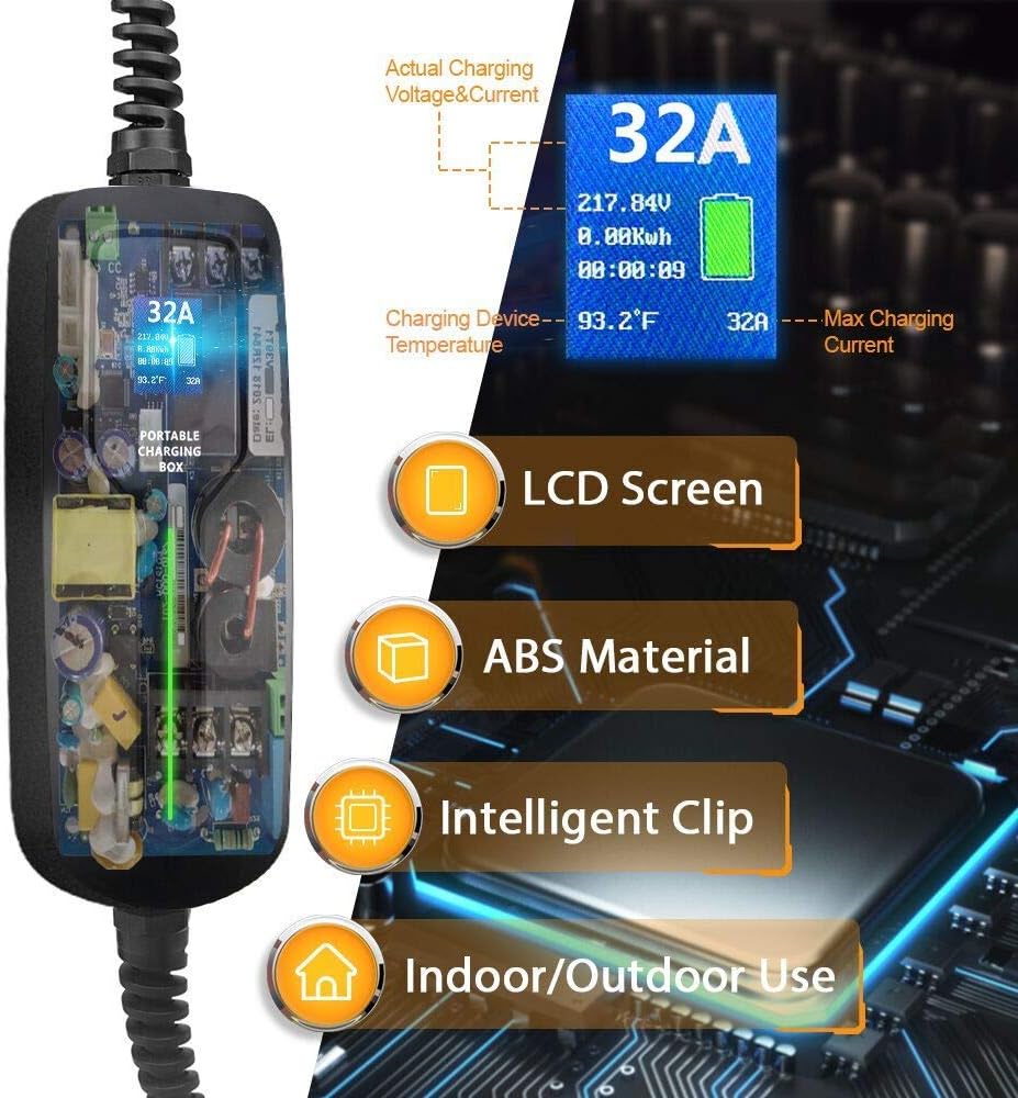 32 Amp Level 2 Portable EV Charger with NEMA14-50 E4071