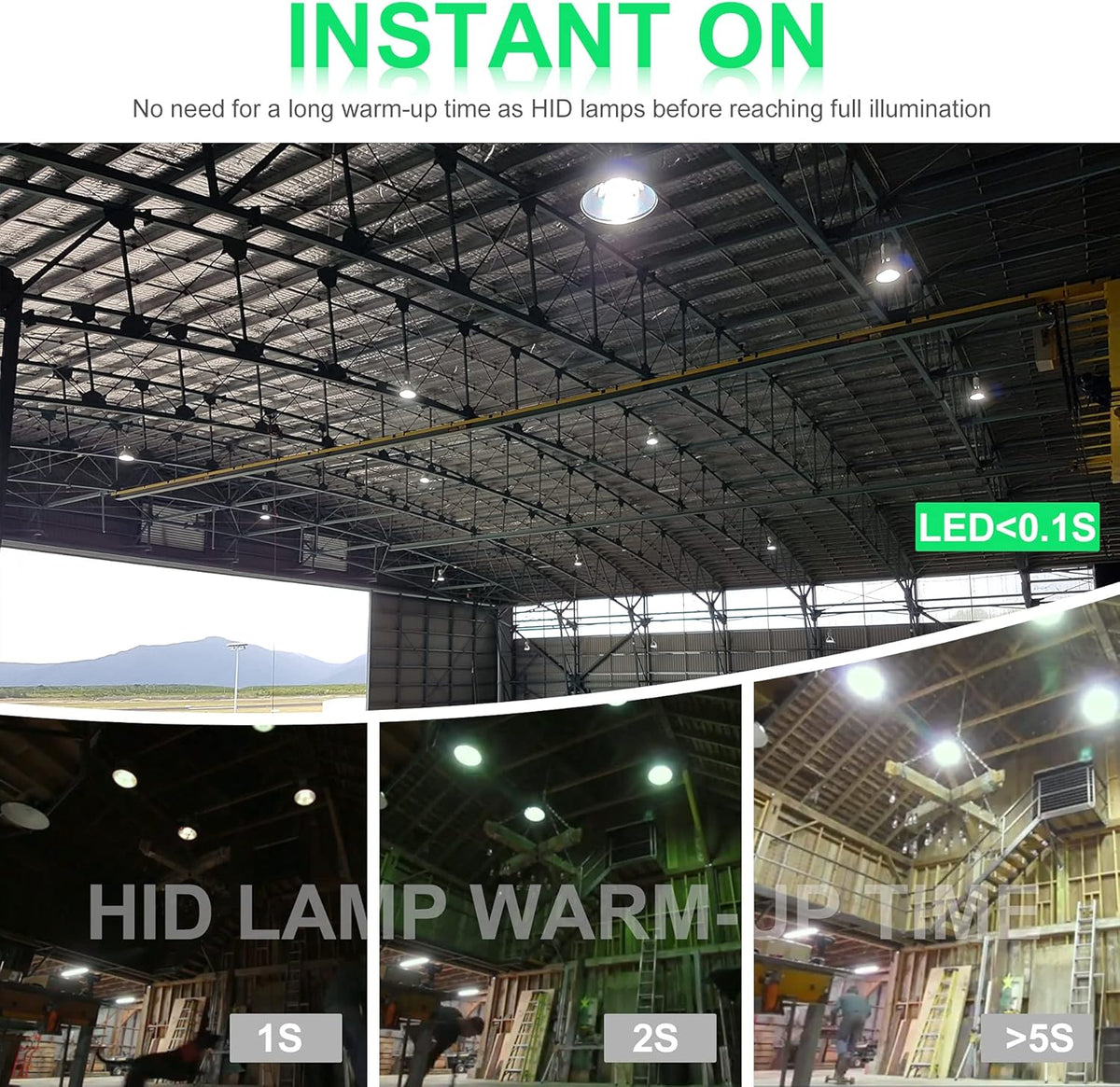 100W LED Corn Cob Light Bulb, 15,000 Lumen, 5000K, E39 Mogul Base E82219