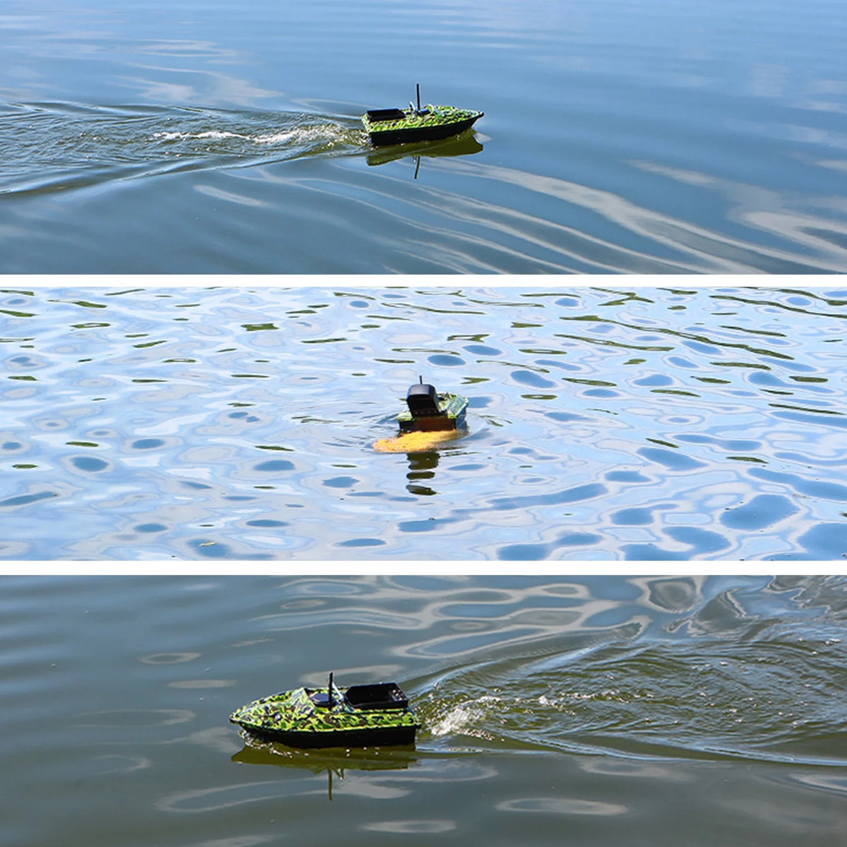 12000mah Battery Remote Control Bait Boat with Night Light N9308