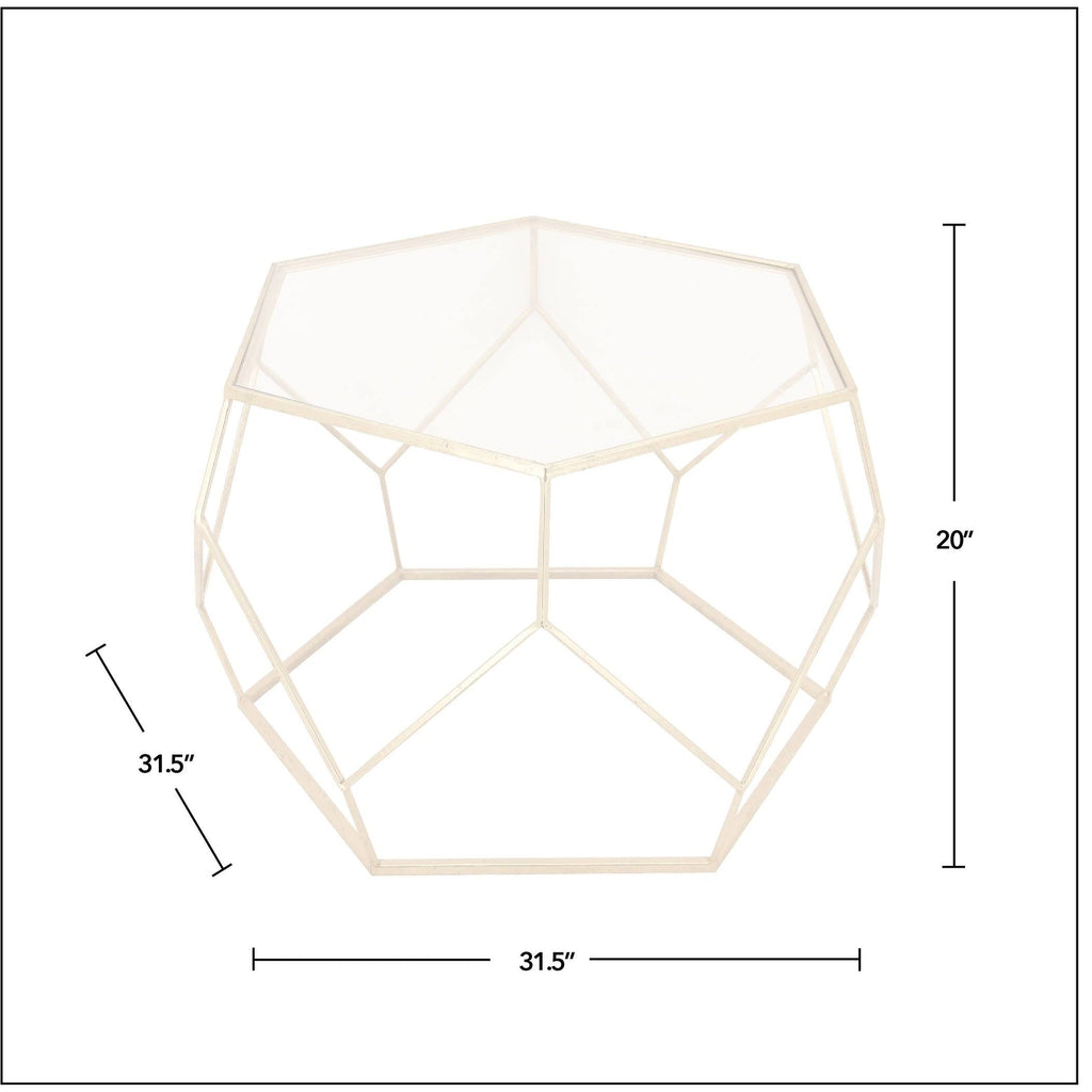 Gold Geometric Coffee Table L9885