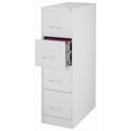 26.5 in Deep 4 Drawer Vertical Letter File Cabinet in Light Gray J3772