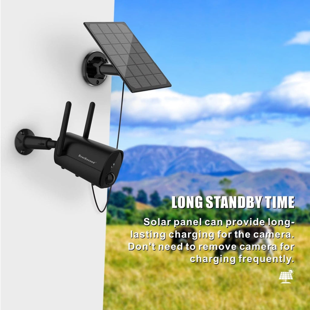 1080P Solar WiFi Wireless Security Camera with Night Vision J253