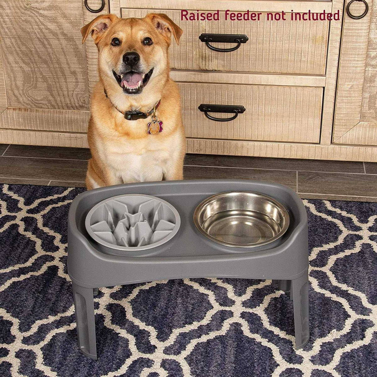 Slow Feeder Dog Bowl with Feeder Holes H73474