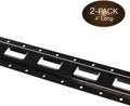 Black Powder Coated Steel E Track Tie-Down Rail T358