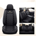 L-Black-Beige Car Seat Covers 5 Seats Full Set B761315