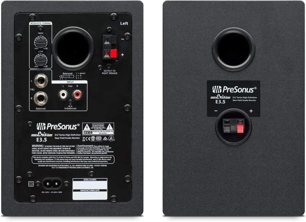 3.5 Inch 2-Way Near Field Studio Monitor (Pair) with Monitor Stands P933