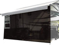 6' X 8' Brown Mesh Sun Shade Screen for Awning E51195