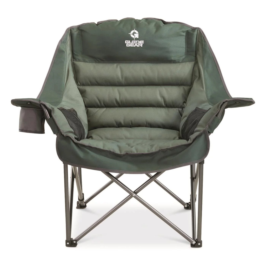 Oversized XL Padded Camping Chair with Cup Holder F27579