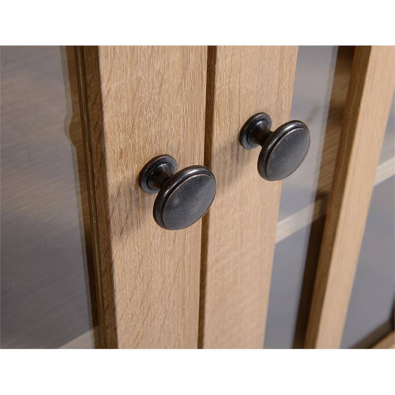 Light Oak Wood 4 Door Accent Cabinet K673