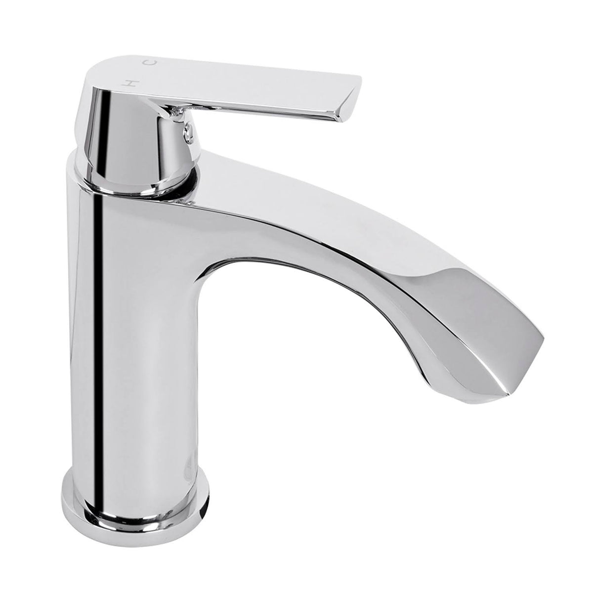 Chrome Single Hole Bathroom Faucet N2073
