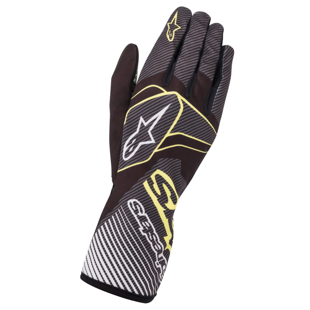 Carbon Gloves Black/Green Lime P861