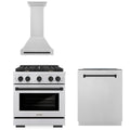 30 In. Gas Range, Range Hood, Dishwasher in Stainless Steel N357305
