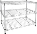 Heavy Duty 3-Shelf Steel Wire Shelving with Wheels P8604