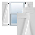 16 1/8x22W x 52x22H PVC Board-n-Batten Shutters I880