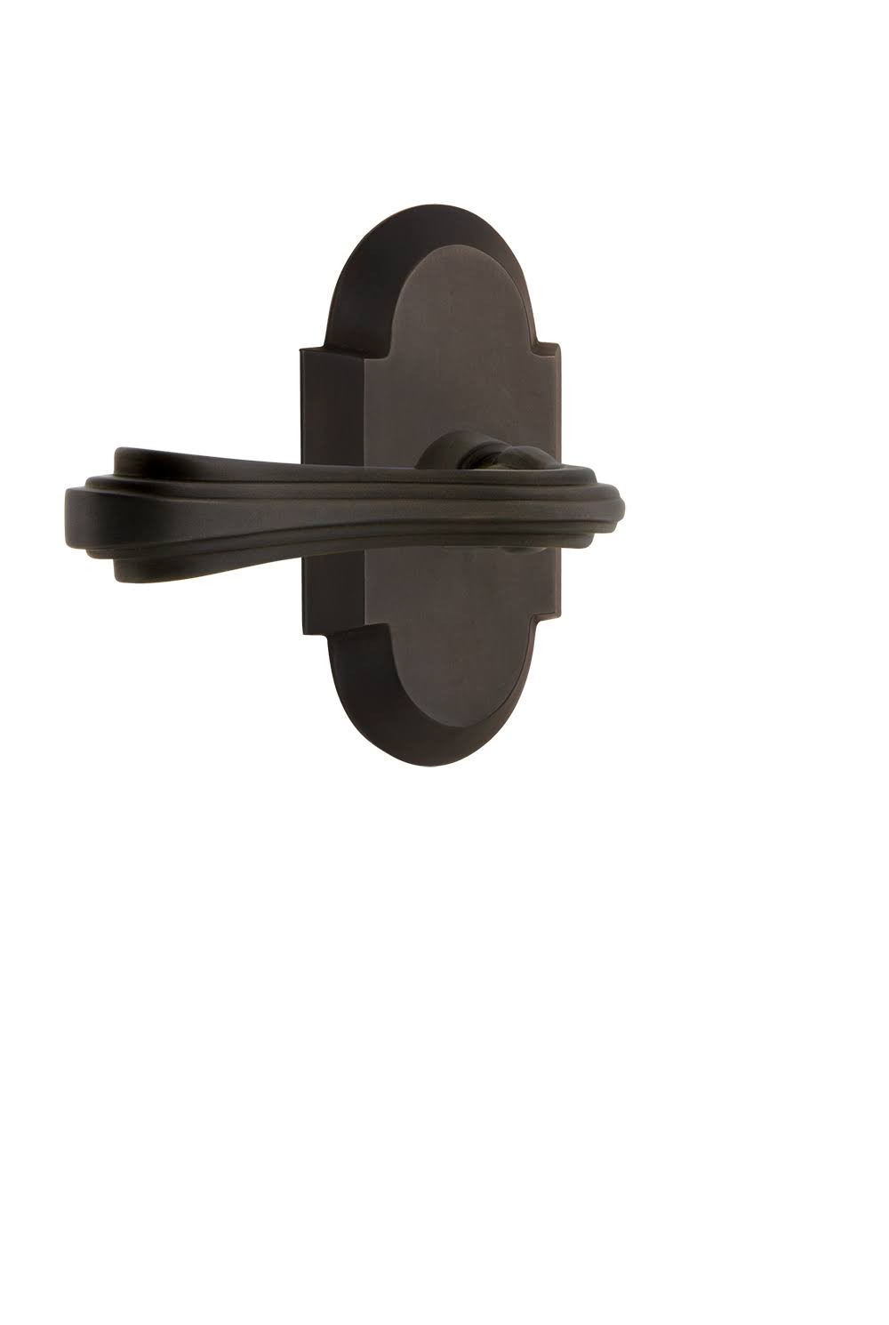 Fleur Left Handed Passage Door Lever Oil-Rubbed Bronze X334