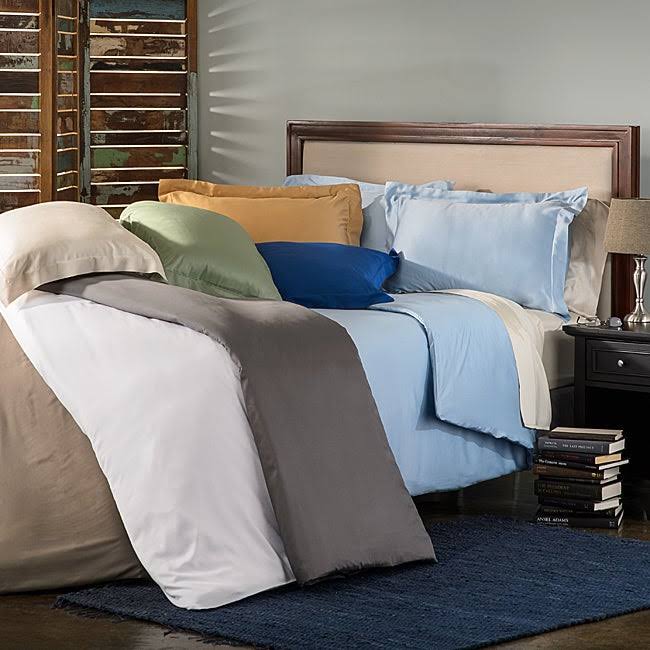King Taupe Solid Duvet Cover Set K721007