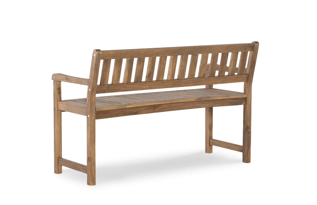 Acorn Brown Indoor/Outdoor Bench K9841