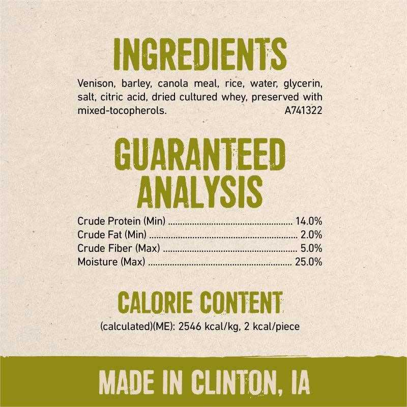 Natural Wild Venison Dog Treats L791