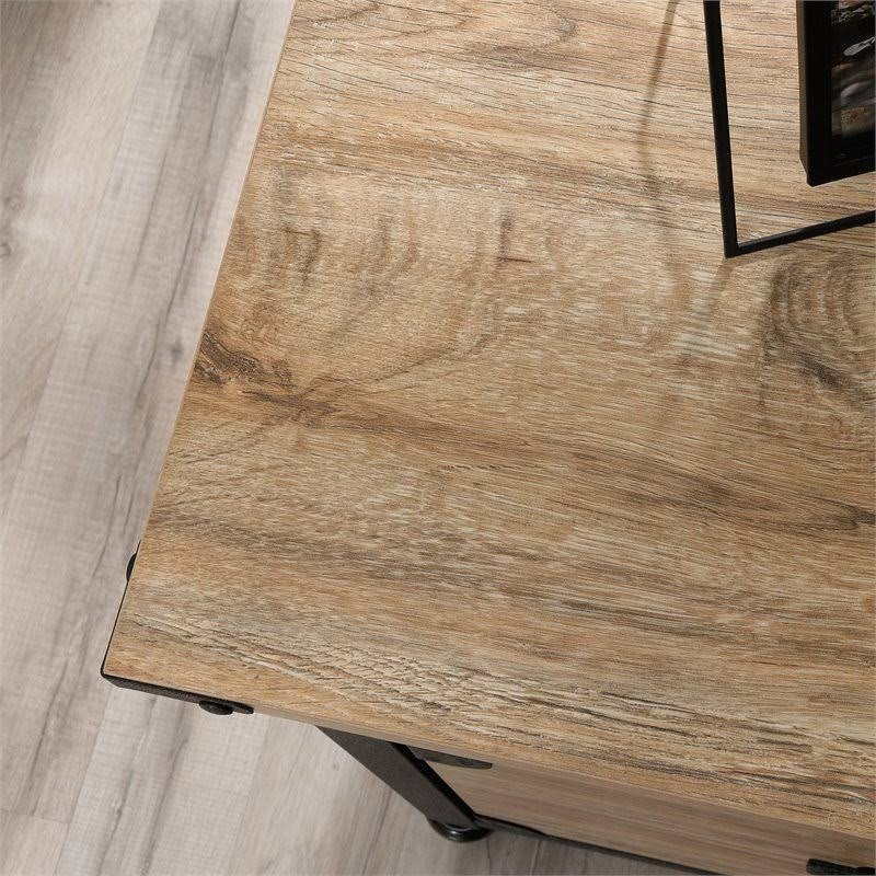 Metal & Wood Rolling Pedestal File Cabinet S58573