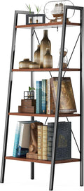 4-Tier Industrial Ladder Bookcase C974