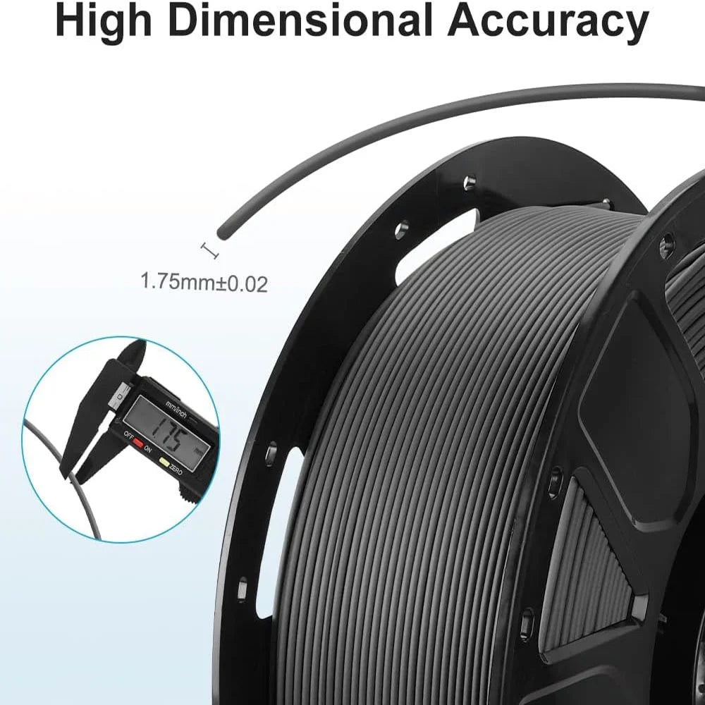 10 Packs 1.75mm PLA 3D Printer Filament Black G355741