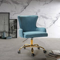 Blue Task Chair with Golden Base L806