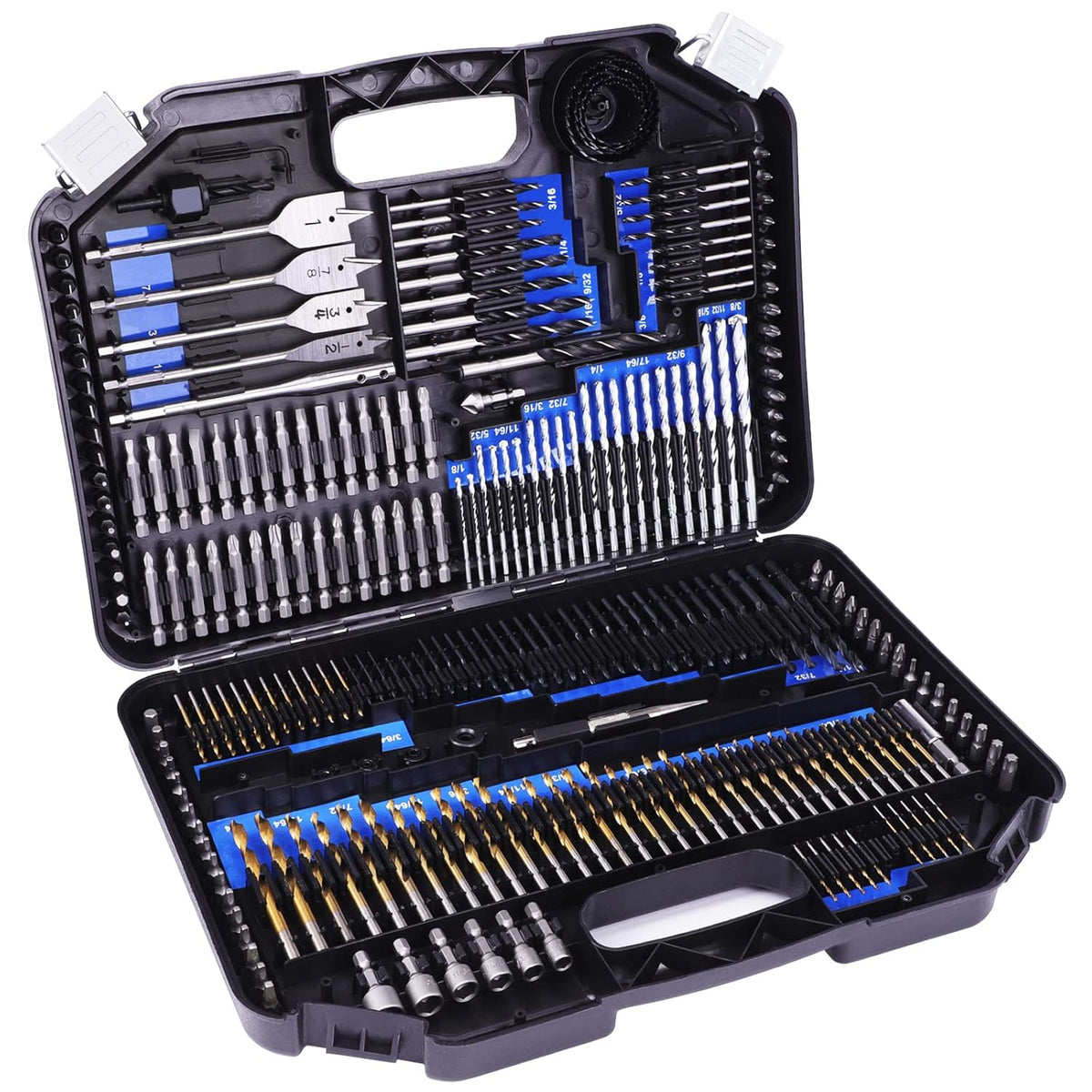 246 Pcs Drill Bit Set with Plastic Storage Case J99460